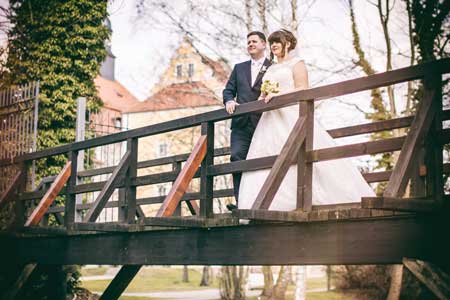 Hochzeitsfotografie an der Schlossinsel in Lübben (Spreewald)