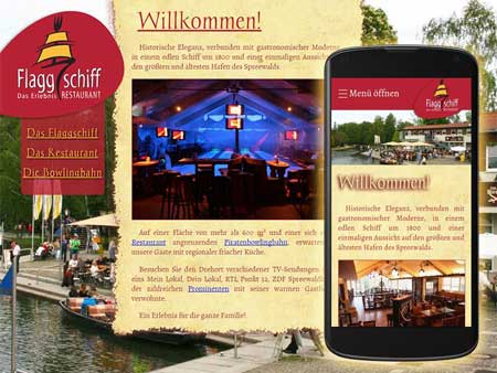 Flaggschiff am Hafen